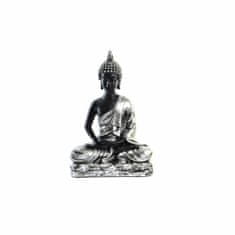 DKD Home Decor Dekorativna slika DKD Home Decor Srebrna črna Buda Resin Oriental (25 x 14 x 37,5 cm)