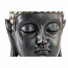 DKD Home Decor Dekorativna slika DKD Home Decor Silver Black Buddha Resin Oriental Head (27 x 24 x 49 cm)