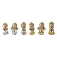 DKD Home Decor Dekorativna figura DKD Home Decor Buda Resin Oriental (5,5 x 5 x 10,5 cm) (6 enot)