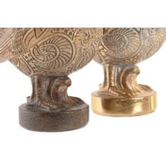 DKD Home Decor Dekorativna figura DKD Home Decor Bežnorjava ptica iz smole (13 x 6 x 11,7 cm) (2 enoti)