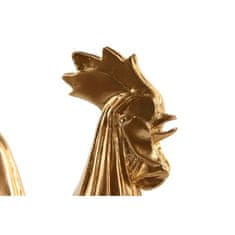 DKD Home Decor Dekorativna figura DKD Home Decor Golden White Resin Rooster (16 x 9,5 x 20,7 cm) (2 enoti)