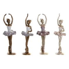 DKD Home Decor Dekorativna figura DKD Home Decor Pink Lilac Resin (3,5 x 3,5 x 12 cm) (4 enote)