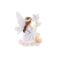 DKD Home Decor Dekorativna figura DKD Home Decor Roza vilasta vila iz smole (10,5 x 9 x 10,5 cm) (10,5 x 9 x 11,5 cm) (3 enote)