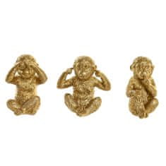 DKD Home Decor Dekorativna figura DKD Home Decor Golden Resin Colonial Monkey (6 x 6,5 x 8,5 cm) (3 enote)