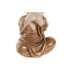 DKD Home Decor Dekorativna figura DKD Home Decor Monk iz zlate bele smole (6 x 5 x 9,5 cm) (3 enote)