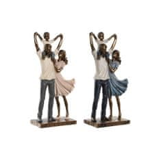 DKD Home Decor Dekorativna figura DKD Home Decor Resin Multicolor Modern Family (14 x 8,5 x 29,5 cm) (2 enoti)