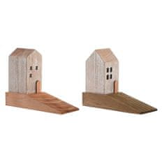 DKD Home Decor Postavka za vrata DKD Home Decor Pinewood (16 x 6 x 12 cm) (2 enoti)