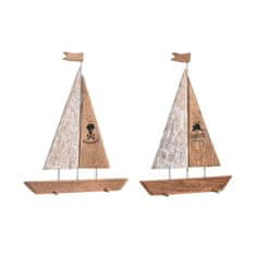 DKD Home Decor Dekorativna figura DKD Home Decor 36,5 x 10 x 54 cm 37,5 x 10 x 48 cm Rjava (2 enoti)