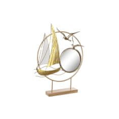 DKD Home Decor Dekorativna slika DKD Home Decor Mirror Golden Metal Mediterranean (53 x 9 x 67 cm)