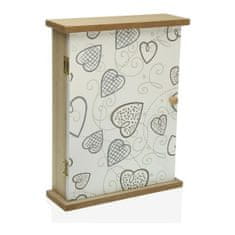 Versa Omarica za ključe Cozy Hearts MDF Wood (6,5 x 26 x 20 cm)