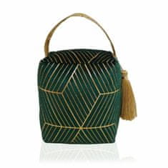 Versa Postavka za vrata Versa Green Gold Metal Textile 13 x 18 x 16 cm