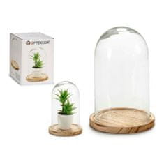 Gift Decor Dekorativna slika Kupola rjave barve Transparent 22,5 x 28 x 22,5 cm