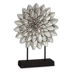 Gift Decor Okrasna figura Mandala srebrna poliresin (29 x 39 x 10 cm)