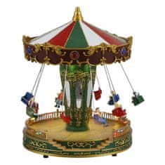 BigBuy Dekorativna figura Luville Swing Carousel Scene (Ø 21 x 27 cm)