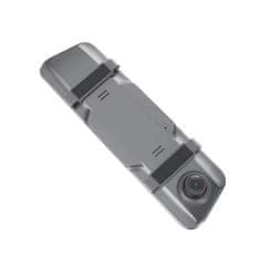 HURTEL Videorekorder za vzvratno ogledalo Full HD z G-senzorjem in kamero za vzvratno vožnjo sive barve
