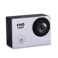 PRO 1080P Full HD Wi-Fi 12Mpx vodoodporna širokokotna športna kamera + dodatna oprema bela
