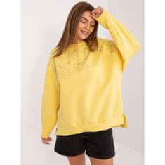 FANCY Ženska bluza s aplikacijami rumene barve FA-BZ-9292.39X_407270 Univerzalni