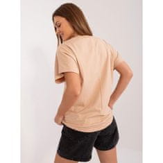 FANCY Ženska bluza s potiskom rjava FA-BZ-9343.38_407217 Univerzalni