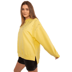 FANCY Ženska bluza s aplikacijami rumene barve FA-BZ-9292.39X_407270 Univerzalni