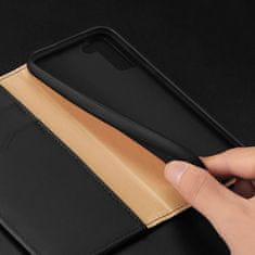 HURTEL Etui ovitek Genuine Leather za Samsung Galaxy S22 + črn