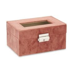 DKD Home Decor Škatla za ure Pink Metal (16 x 8,5 x 11 cm) (6 enot)