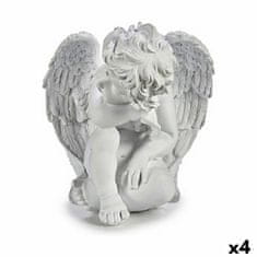 DKD Home Decor Dekorativna figura 24 x 27 x 28 cm Bela (4 enote)