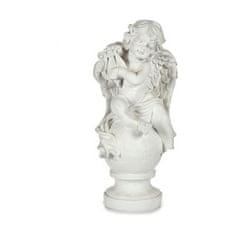 DKD Home Decor Dekorativna figura Angel bela 22 x 22 x 48 cm (2 enoti)