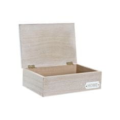 DKD Home Decor Komplet okrasnih škatel DKD Home Decor Natural MDF White (24 x 16 x 8,5 cm)