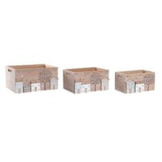 DKD Home Decor Komplet okrasnih škatel DKD Home Decor MDF Wood Boho (36 x 26 x 18 cm)