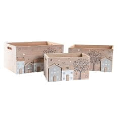 DKD Home Decor Komplet okrasnih škatel DKD Home Decor MDF Wood Boho (36 x 26 x 18 cm)