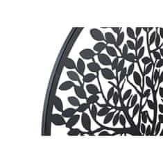 DKD Home Decor Stenska dekoracija DKD Home Decor Black Metal White Oriental (2 enoti) (40 x 1 x 40 cm)