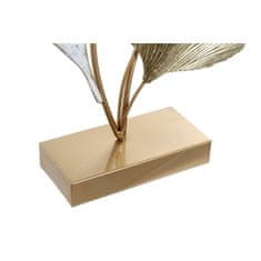 DKD Home Decor Dekorativna figura DKD Home Decor Golden Metal White Leaf of a plant (38 x 7,6 x 56,5 cm) (2 enoti)