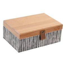 DKD Home Decor Okrasna škatla DKD Home Decor Natural MDF Wood (18 x 12,5 x 7,5 cm)