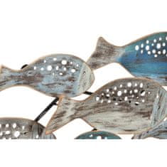 DKD Home Decor Stenska dekoracija DKD Home Decor Metal Multicolor Sailor Fish (90 x 5,5 x 37 cm)