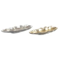 DKD Home Decor Centerpiece DKD Home Decor 60,5 x 19,5 x 8 cm Silver Golden Modern (2 enoti)