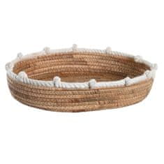 DKD Home Decor Centerpiece DKD Home Decor Natural Rope White Boho (40 x 32 x 9 cm)