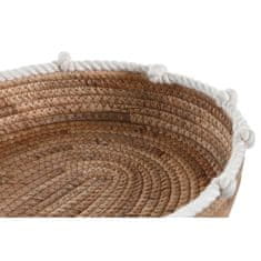 DKD Home Decor Centerpiece DKD Home Decor Natural Rope White Boho (40 x 32 x 9 cm)