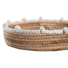 DKD Home Decor Centerpiece DKD Home Decor Natural Rope White Boho (40 x 32 x 9 cm)