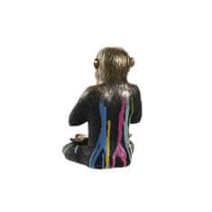 DKD Home Decor Dekorativna figura DKD Home Decor Golden Resin Multicolor Monkey Modern (19 x 12 x 24,5 cm) (3 enote)