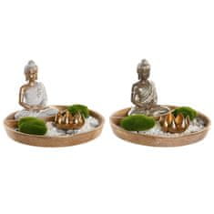 DKD Home Decor Dekorativna figura DKD Home Decor 20 x 20 x 13,5 cm Srebrna Zlata Orientalska (2 enoti)