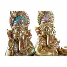 DKD Home Decor Dekorativna figura DKD Home Decor Golden Multicolor Indian Man 18 x 13 x 24 cm (2 enoti)