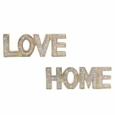 DKD Home Decor Dekorativna figura DKD Home Decor Love Resin (22 x 3,5 x 7,5 cm) (2 enoti)