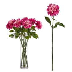 BigBuy Dekorativni cvet Dahlia 15 x 72 x 15 cm Vijolično zelena (12 enot)