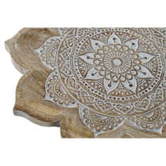 DKD Home Decor Osrednji element DKD Home Decor 46 x 46 x 4 cm Naravna mandala Indijski moški Stripped