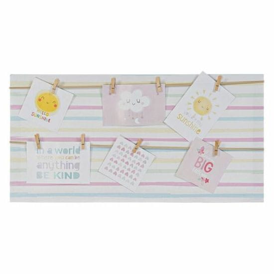 DKD Home Decor Foto okvir DKD Home Decor Sunshine Canvas White Baby (60 x 2 x 30 cm)