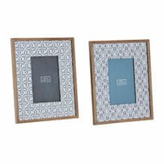 DKD Home Decor Foto okvir DKD Home Decor 8424001836192 Crystal Mosaic Natural Blue MDF Wood Mediterranean (20 x 0,8 x 25 cm) (2 enoti)