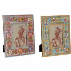 DKD Home Decor Foto okvir DKD Home Decor Red Blue Indian Man MDF Wood (2 enoti)