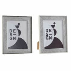 DKD Home Decor Foto okvir DKD Home Decor Temno siva Svetlo siva MDF Les Skandinavski (2 enoti)