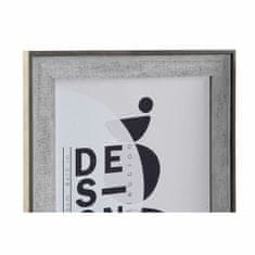 DKD Home Decor Foto okvir DKD Home Decor S3024098 Temno siva Svetlo siva MDF Les Skandinavski (2 enoti)