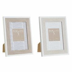 DKD Home Decor Foto okvir DKD Home Decor Brown Cream PS Skandinavski (15 x 1,8 x 19,7 cm) (2 enoti)